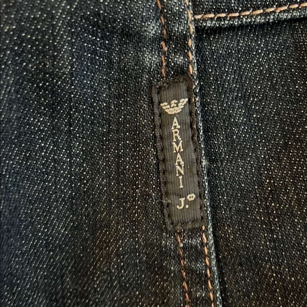 ARMANI JEANS Blue Denim Pencil Mini Skirt size small - Picture 7 of 13